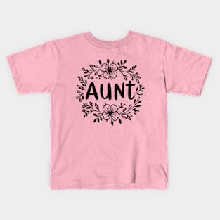 Aunt Floral Kids T-Shirt
